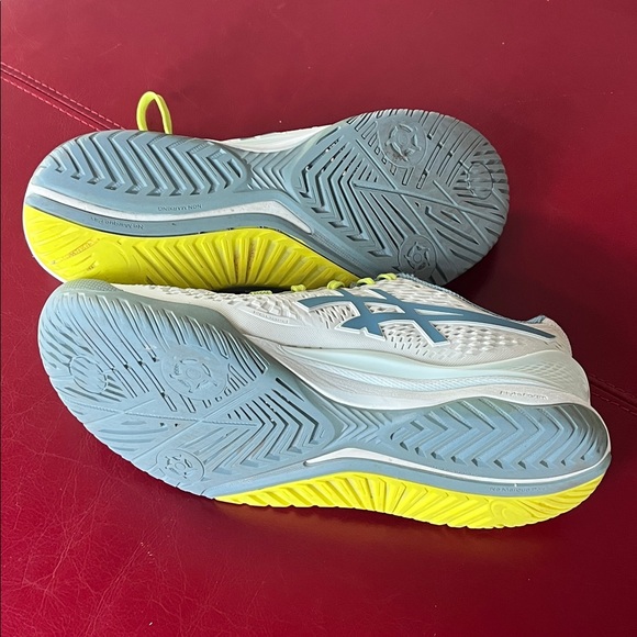 ASICS Tennis Court Shoes Gel-Resolution 9 Soothing Sea Gris Blue Woman Size 8.5 - Picture 7 of 10